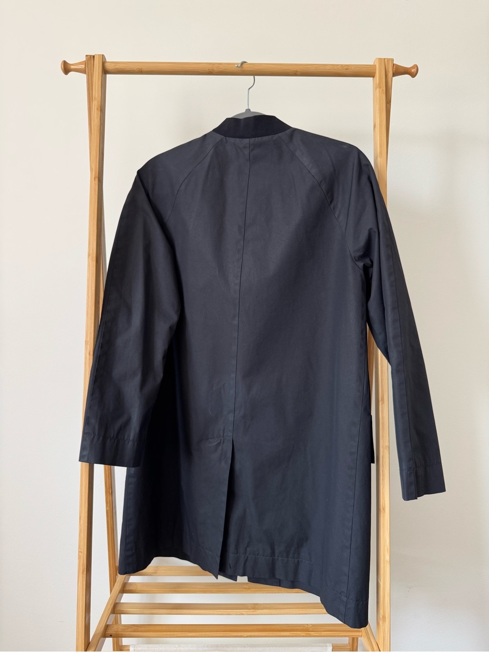 COS Black Zip-Front Bomber Coat, Size US2 - Picture 3 of 10